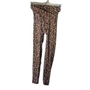 Aerie Offline Leopard Print 7/8 Real Me Hi Rise Crossover Leggings